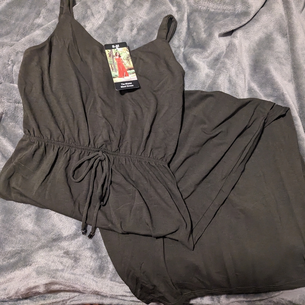 Olive green Maxi dress